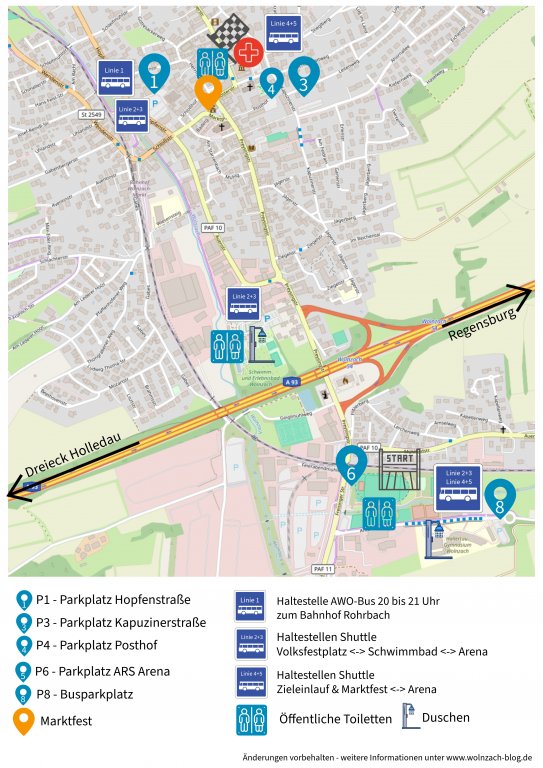 Grossansicht in neuem Fenster: Plan Start-Ziel-Parken-Shuttle 2026