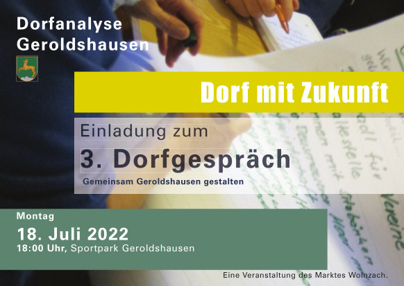 Grossansicht in neuem Fenster: ISEK Einladung 3. Dorfgespräch