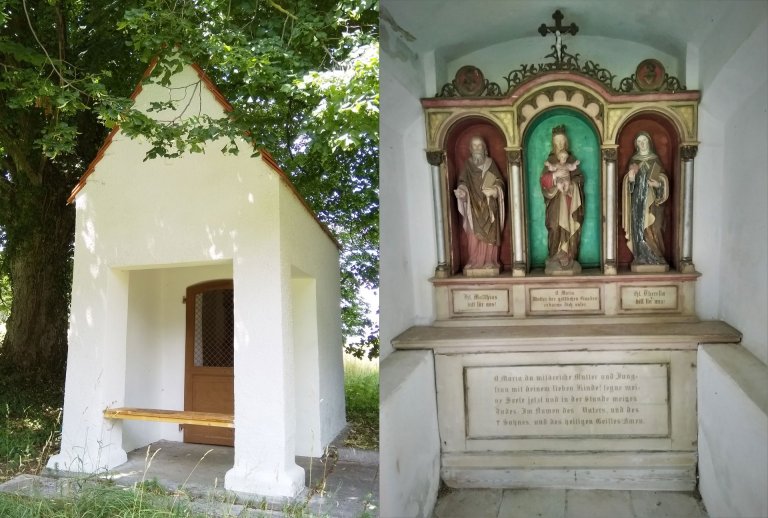 Grossansicht in neuem Fenster: Burgstall - Kapelle auf dem Kreithof