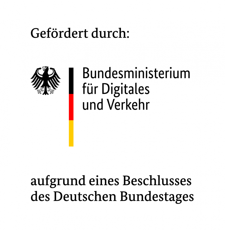 Logo Gefördert durch Bundesministerium für Digitales und Verkehr