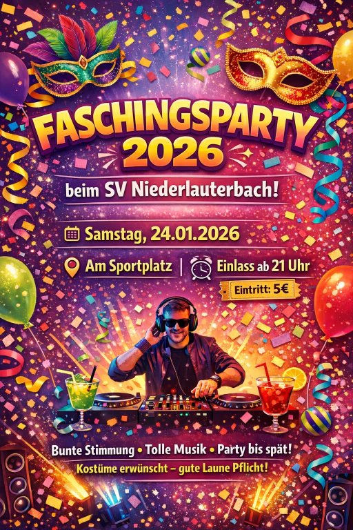 Grossansicht in neuem Fenster: SV Niederlauterbach, Fasching mit der Kindergarde Geisenfeld Grossansicht in neuem Fenster: SV Niederlauterbach, Fasching mit der Kindergarde Geisenfeld