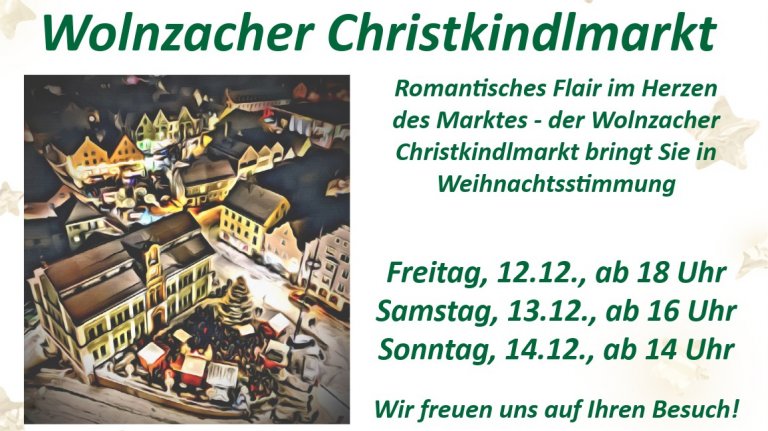 Grossansicht in neuem Fenster: Wolnzacher Weihnacht Christkindlmarkt Teaserbild