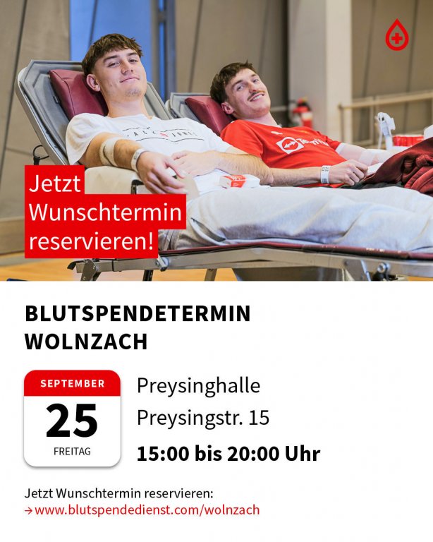 Grossansicht in neuem Fenster: Blutspende