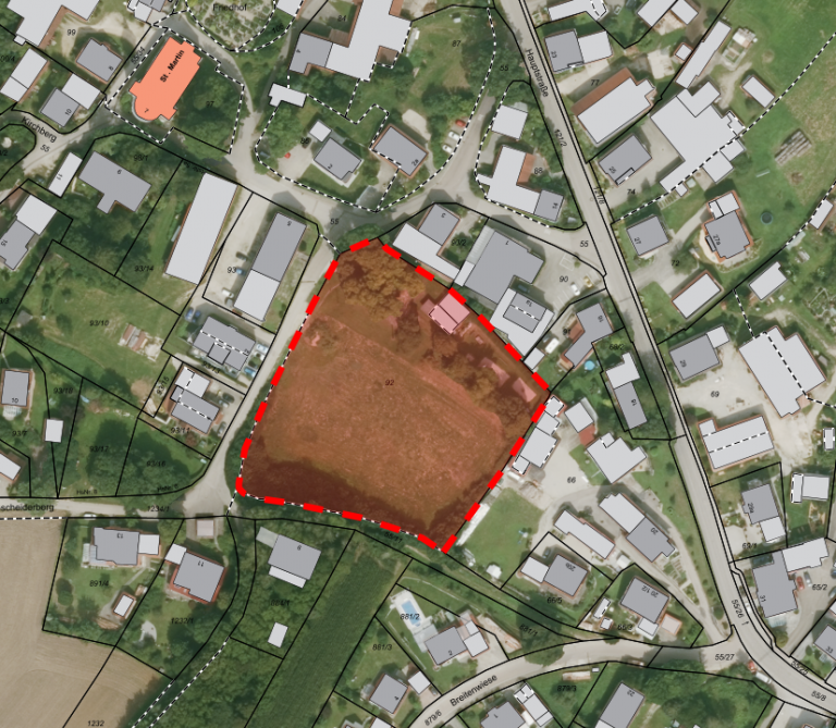 Geltungsbereich BP Nr. 173 Am alten Sportplatz